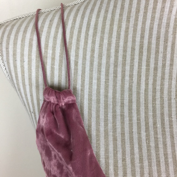 EXPRESS 111 Crop Top Mauve Crushed Velvet Double Layer  XS - Picture 3 of 10